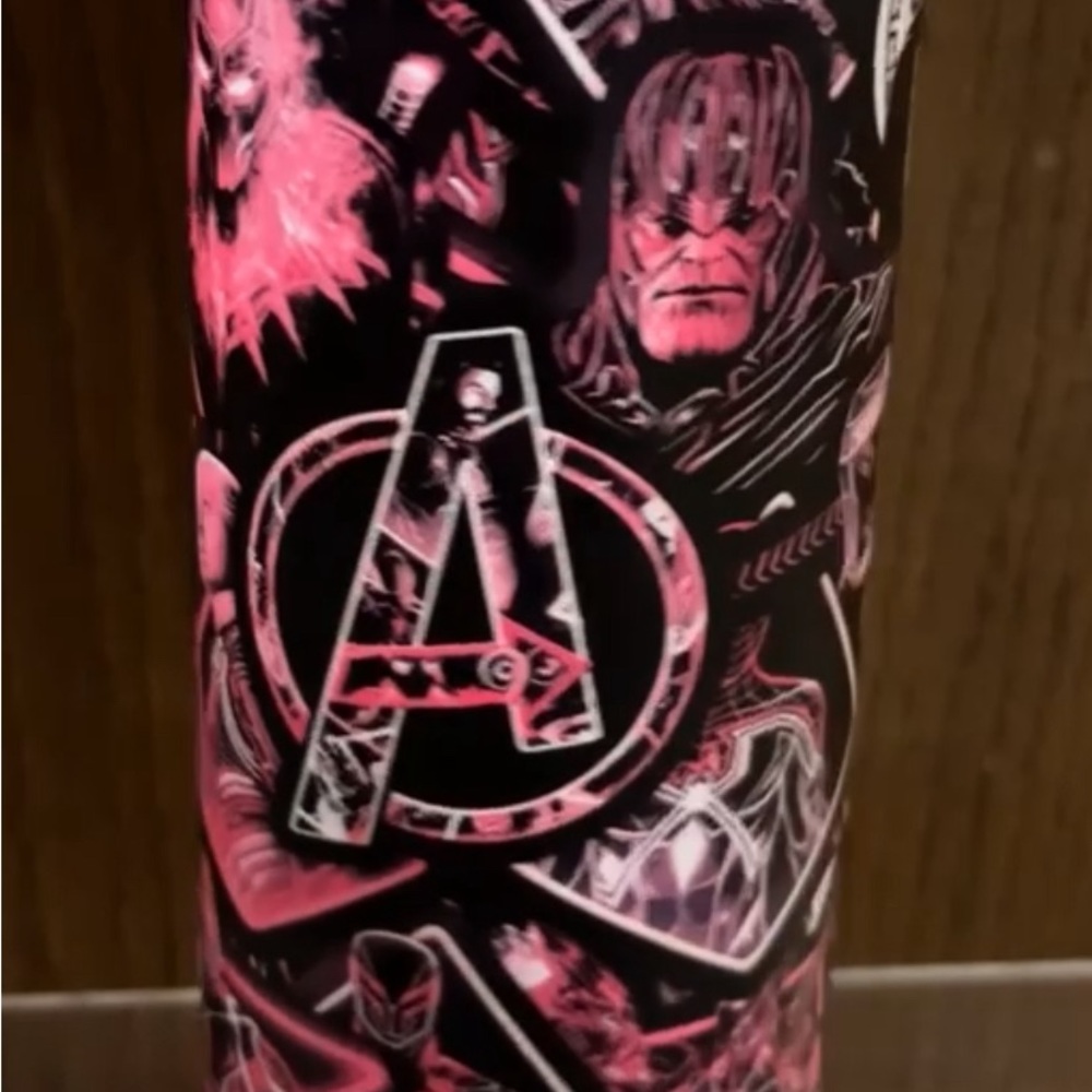 Avengers glow in the dark tumbler